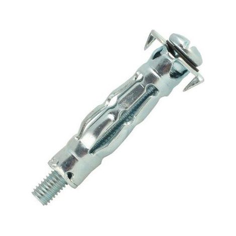 SCELL-IT Spyder Gipskartondübel – Verzinkter Stahl – M8x66 – Stärke 18–32 – montierte Schraube – 14,5 mm Bohrung – M8L-MT
