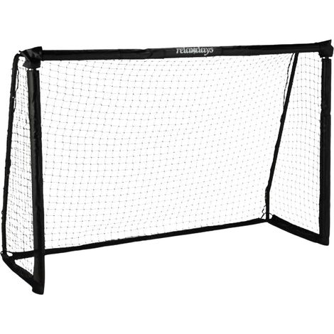 Portería de fútbol negra 120 x 180 cm