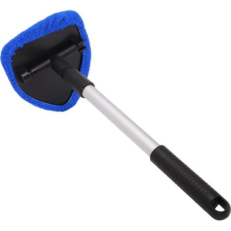 Windshield Cleaning Tool, Car Window Wiper with Extendable Handle, Rotating Head and Removable Brush for Cleaning (Pentagonal Shape with 4 Spray Bottles) (1/5)