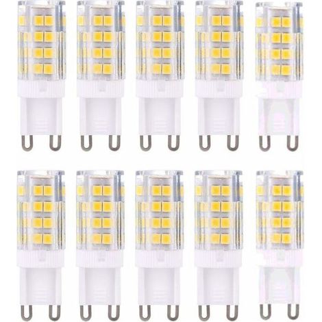 HOXILEELEOG9 Lampadine LED, Bianco Caldo 3000K 5W Luce equivalente a lampade alogene a 40 W, 420 lumen, non dimmerabile, confezione da 10 (1/5)