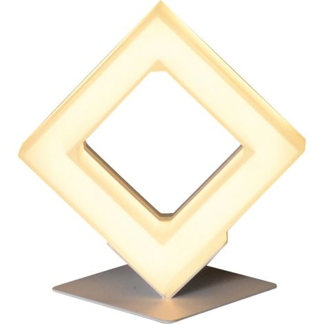 Naeve MOGGI Lampe de table carrée à LED intégrée, blanche 3000 K (1/5)