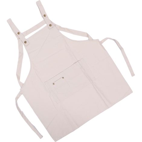 Tablier de manucure ajustable pour salon de manucure et cuisine, fournitures cosmétiques et de manucure, blanc (1/5)