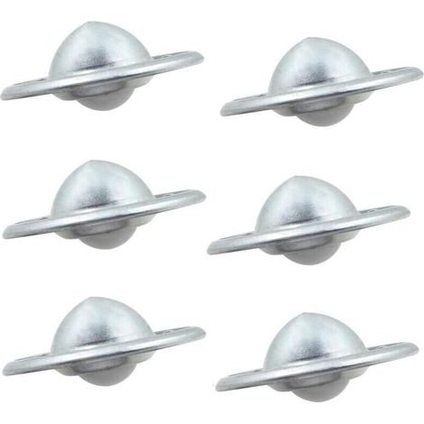 6 Roulement Billes Roulettes Meubles Roulements - Nylon Transfert Boules Robuste AssembléS Bagages Chariot Coulissant Convoyeur SystèMes D'Alimentation éLectrique Espacement Trous (1/4)