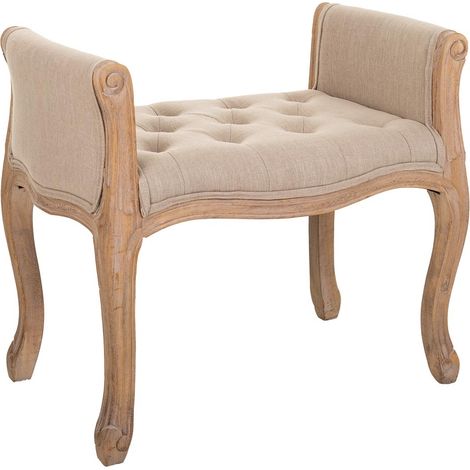 Banco de madera beige 71x 48x45/60 cm (1/5)