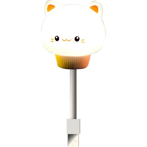 Mini luce notturna a LED USB flessibile, lampada portatile per allattamento, luce da lettura