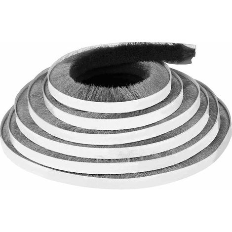 Bouchon anti-filtrant à brosse pour porte, Bouchon anti-filtrant en feutre, Bouchon anti-filtrant pour fenêtres et armoires 9mm×5mm (1/5)