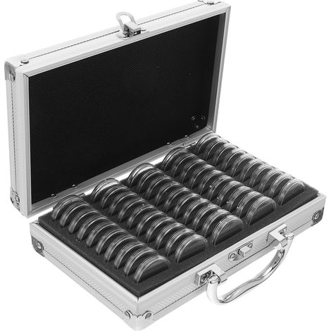 Boîte de Rangement pour Collectionneurs de Pièces de Monnaie en Aluminium (1/5)