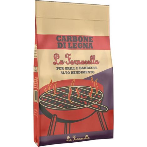 Charbon ve'ge'tal pour grill 2,5 kg en sac de charbon pour barbecues pique-nique de qualite' professionnelle