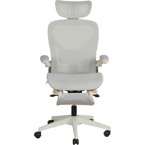 Sedia da ufficio ergonomica pieghevole, sedia pieghevole per spazi ridotti con supporto lombare, cuscino a rete intero, braccioli pieghevoli, poggiatesta 3D e sedia da ufficio con pedali di lavoro, gr (1/5)