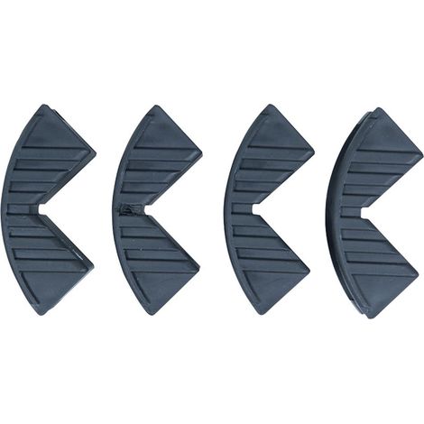 Équerre de protection des bords grises - Lot de 4 - Convient pour des sangles jusqu'à 25 mm de large - En plastique robuste - Profil de protection des bords - Protection de sangle (1/4)
