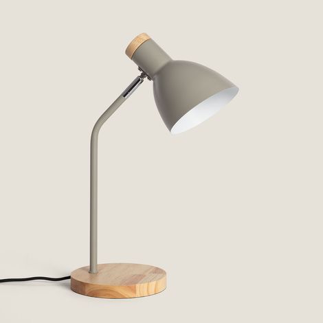 Schreibtischlampe Metall Luxo Tarngrün