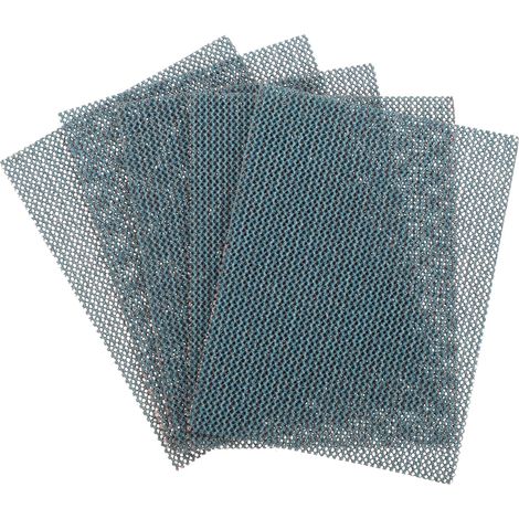 5 Pcs Maille Ponçage Feuilles 120 Grains 3" x 4" Céramique Abrasif Humide Sec Papier de verre Sans poussière Crochet et Boucle Tampons abrasifs pour Voiture Travail (1/5)