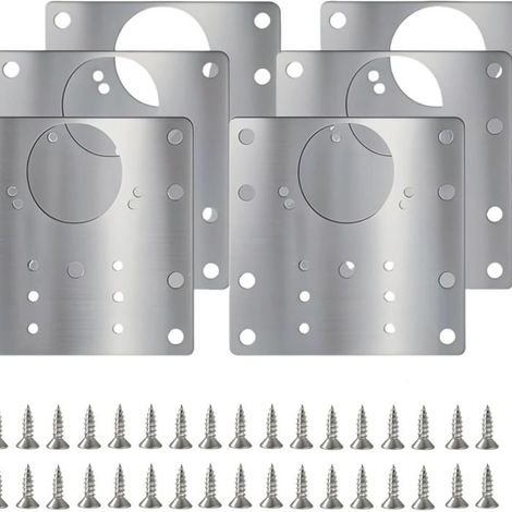 KLVGTIFS PU - Kit de réparation pour charnières d'armoires, 6 pièces. Outils de réparation pour charnières de portes d'armoires en aci (1/5)