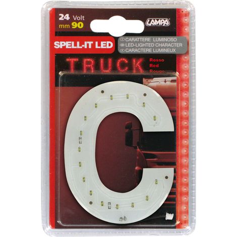 Spell-It Led, 90 mm, 24V - Rosso - C