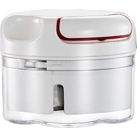 Hachoir À Ail Manuel - Mixeur Alimentaire Tirage Main - Acier Inoxydable Et Abs - Pour Légumes Fruits Viande - 1 Pièce (1/5)