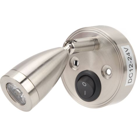 Lampe de lecture LED polie 12 V à 24 V pour camping-car lampe de lecture pour cabine de bateau lampe de lecture pour camion/remorque marine (1/5)