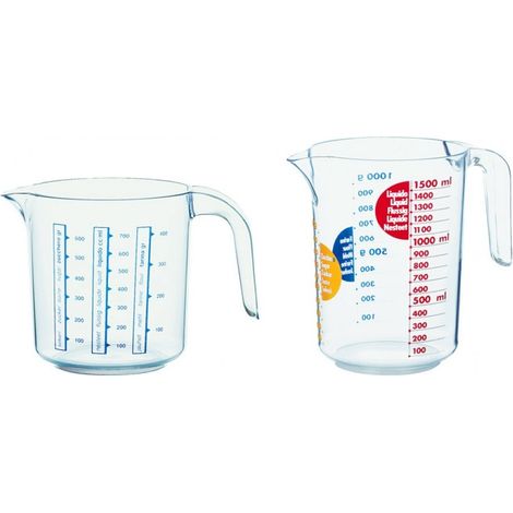 1PZ CARAFFA GRADUATA OLIMPIA Ï cm. 12x29 h lt. 1,5 mod. Grande