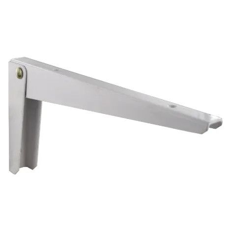 Zusammenklappbare Winkelkonsole H.130xB.300mm aus weißem Stahl.