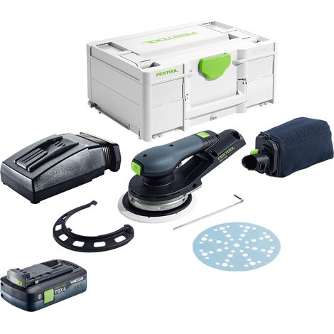 Festool ETSC 2 150-Basic Akku Exzenterschleifer 18 V 150 mm Brushless + 1x Akku 4,0 Ah + Ladegerät + Systainer
