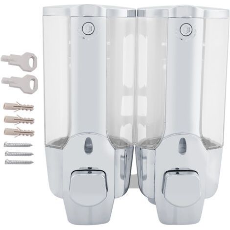 Wall-mounted foam soap and lotion dispenser 350/700 ml (double outlet 700 ml) (1/5)
