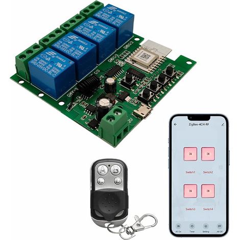 Tuya Modulo Relè Smart Zigbee con Telecomando RF433  4 (1/3)
