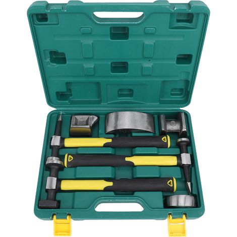 Kit marteau chariot acier carbone 7 pièces pour débosselage auto camion