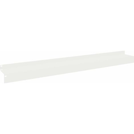 Bordura per Prato 10 pz 100 x 10 x 8 cm Acciaio Bianco vidaXL (1/5)