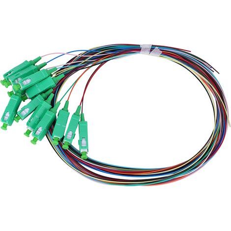 Câble en queue de cochon à fibre monomode 12 cœurs pour SC-0,9 mm pour système de communication en réseau (1/5)