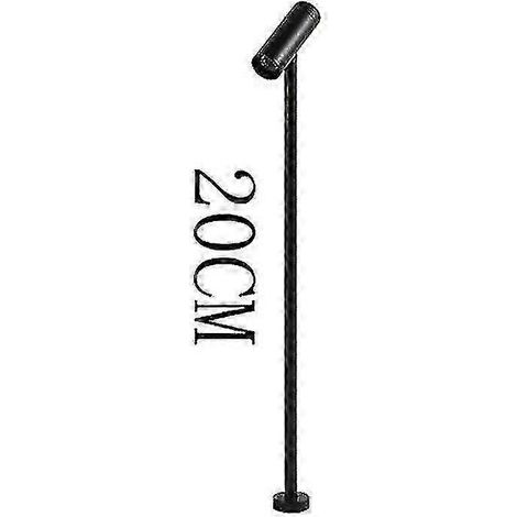Lampe LED à intensité variable Jwl pour présentoir de bijoux, 20/30/35 cm, sur pied, pour magasin de téléphonie, lampe de bureau, rotative, 220 V.Black 20CM4000K (1/4)