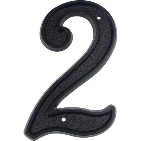 House Number Modern Door Numbers Street Home Address Numbers, ABS Plastic (1/5)