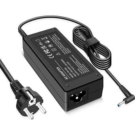 Chargeur 45W pour HP Ordinateur Portable Elitebook 840/850 G3 G5, Probook 430/440/450/455, Notebook 13/14/15, Stream 11/13/14, Pavilion X360 Adaptateur 4,5 x 3,0 mm (1/5)