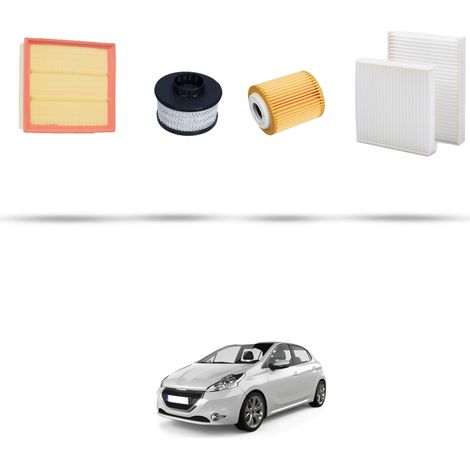 Kit tagliando 3 filtri compatibile con Peugeot 208 1.5 BlueHDI 75kw Dal 2018 (1/5)