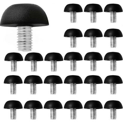 25 pieds de meubles réglables (8 mm x 1,25 m), niveleur de plateau de table en acier inoxydable, pieds de nivellement à vis d'extérieur, adaptés aux tables de patio, chaises, armoires, etc. (1/5)