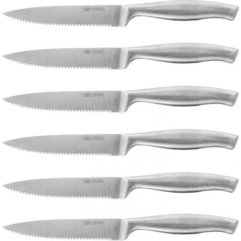 Fleischmesser Set Cecotec 6 Stück Edelstahl 12 cm Klinge (1/5)