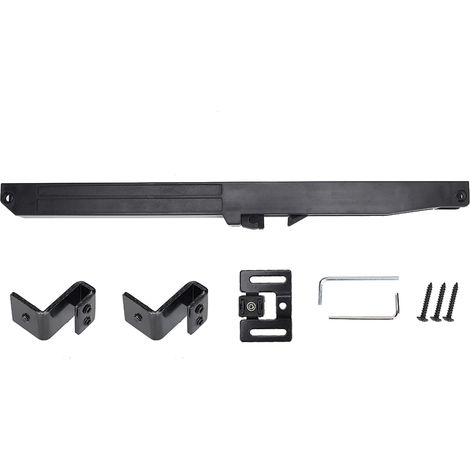 Fermeture Porte Coulissante, Kit Amortisseur pour Porte de Grange, Amortisseur Porte Coulissante, Amortisseur de mécanisme de Fermeture en Douceur, pour Porte de grange coulissante montée et Chute (1/5)