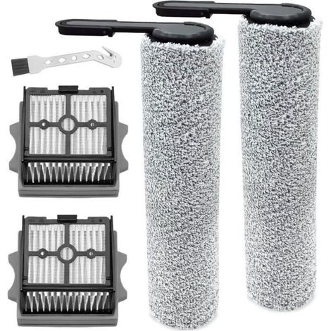 Spazzola a rullo + filtro per aspirapolvere a secco e a umido Tineco Floor One Stretch S6, set di accessori (2 pezzi di ricambio).