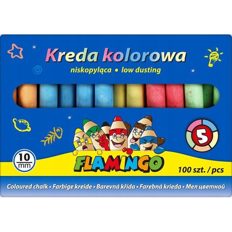 TIZA ESCOLAR COLOR FLAMINGO PL100 0761 (1/2)