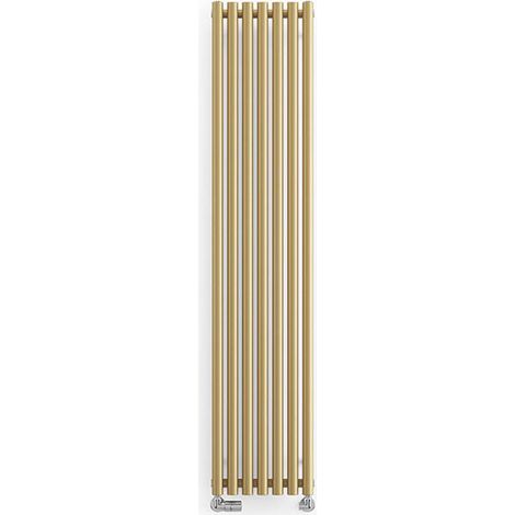 Radiatore acqua calda dorato di  1800mm  di  altezza e 95mmm  di  larghezza - 237 Watt - ROL1800/95ROSXBRA