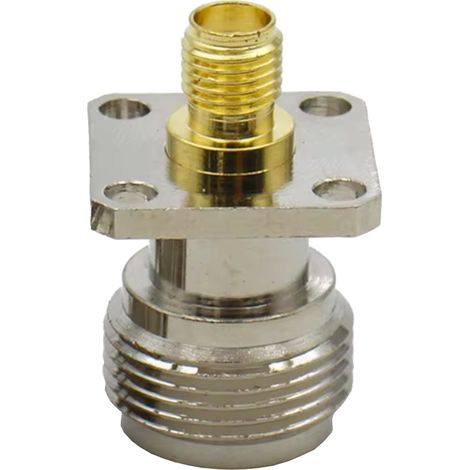 Adaptador de conector N / conector SMA con brida 17x17 (1/2)