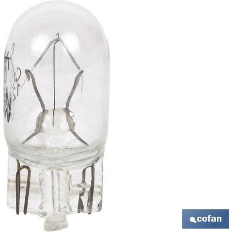 Ampoule W5W 12V pour voiture et moto, verre transparent, homologuée ECE