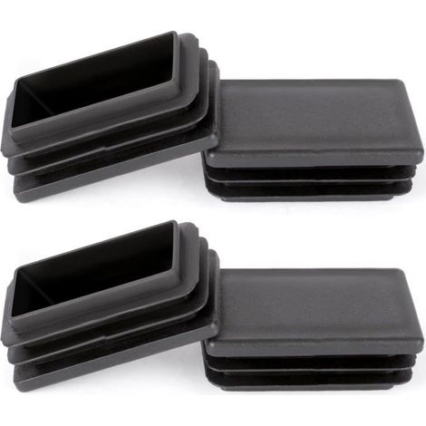 Embouts de pieds de chaise Lot de 4 Plastique PE noir Protection silencieuse pour les sols Pour tables (1/5)