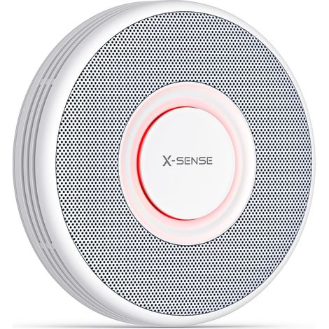 Détecteur de Fumée Connecté, Base SBS50 Requise, XS0B-MR Alertes Vocales en Français, Mode Nuit, Pile Remplaçable, Épaisseur 33 mm (1/5)