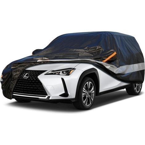 Autoabdeckung 10 Schichten Wasserdicht Atmungsaktiv für Lexus UX (2018-2023) Schwarz (1/5)