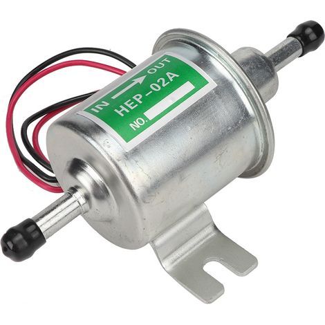 Pompe à carburant électrique universelle 24 V pour voiture et bateau avec filtre en ligne, remplacement essence/diesel (argent) (1/5)
