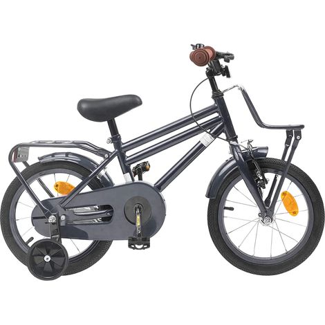 Teenpull – Kinderfahrrad 14 Zoll für 3-5 Jahre alt Dunkelgrau (1/5)