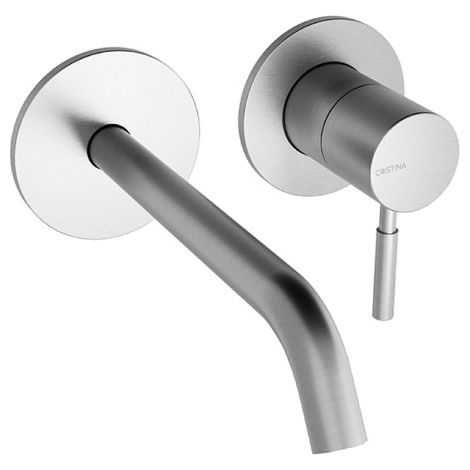 Façade mitigeur lavabo encastré Inox PIX - CRISTINA ONDYNA PX25728 (1/2)