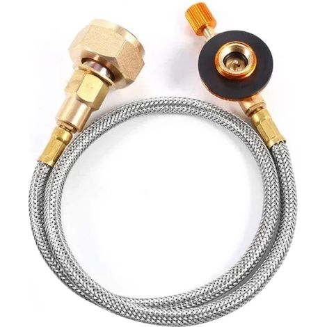 Adaptateur de remplissage de gaz pour réchaud de camping, adaptateur de remplissage de bouteille de propane, accessoires de connexion pour réservoir de gaz et réchaud portable (1/4)
