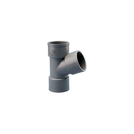 Injerto de PVC gris Hembra Hembra de Crearplast 40 - a 67º