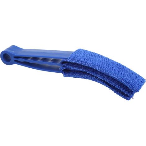 Plumeau de ventilation de voiture, outil de nettoyage polyvalent en tissu microfibre pour feuilles de fenêtre, stores, obturateur, bleu (1/5)