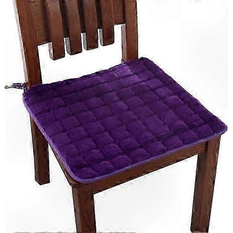 Coussin d'assise ergonomique pour chaise de bureau - sangles confortables, violet (1/5)